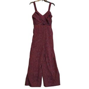 J.O.A. Wine Dot Cutout Romper Size Small‎